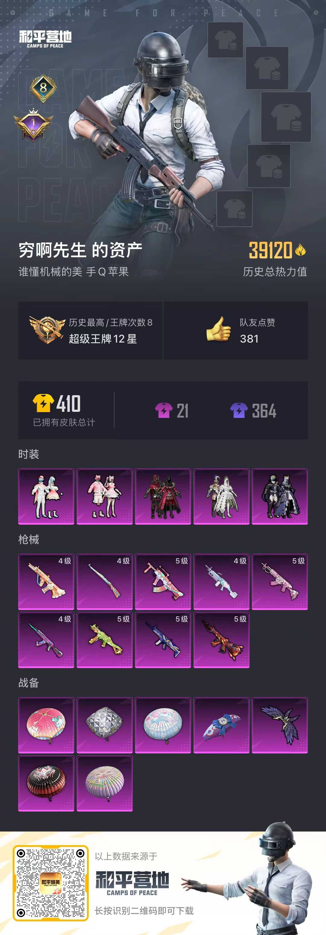 HPSJ3286122和平精英账号详情图4