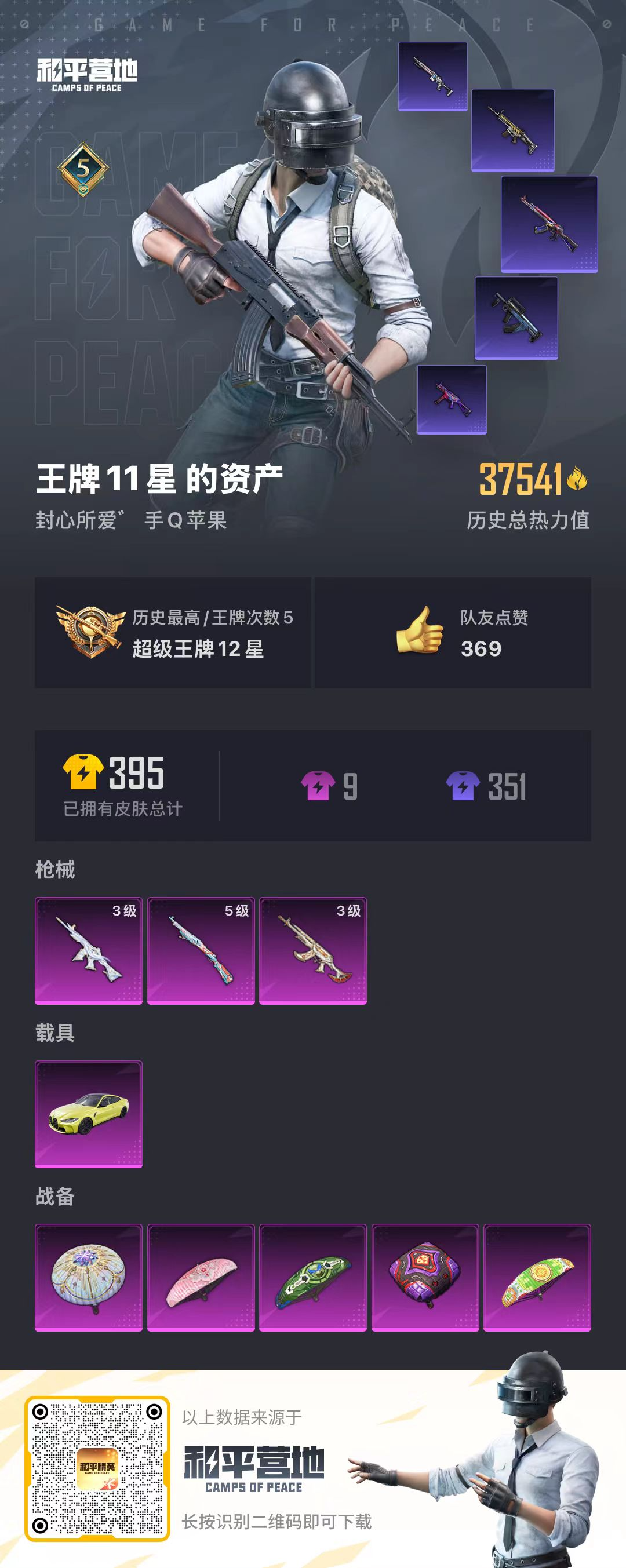 HPSJ3286206和平精英账号详情图4 HPSJ3286206和平精英账号详情图4