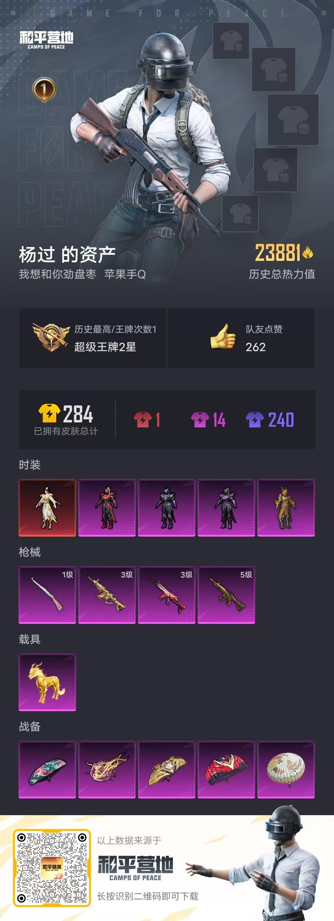 HPSJ3287261和平精英账号详情图3 HPSJ3287261和平精英账号详情图3