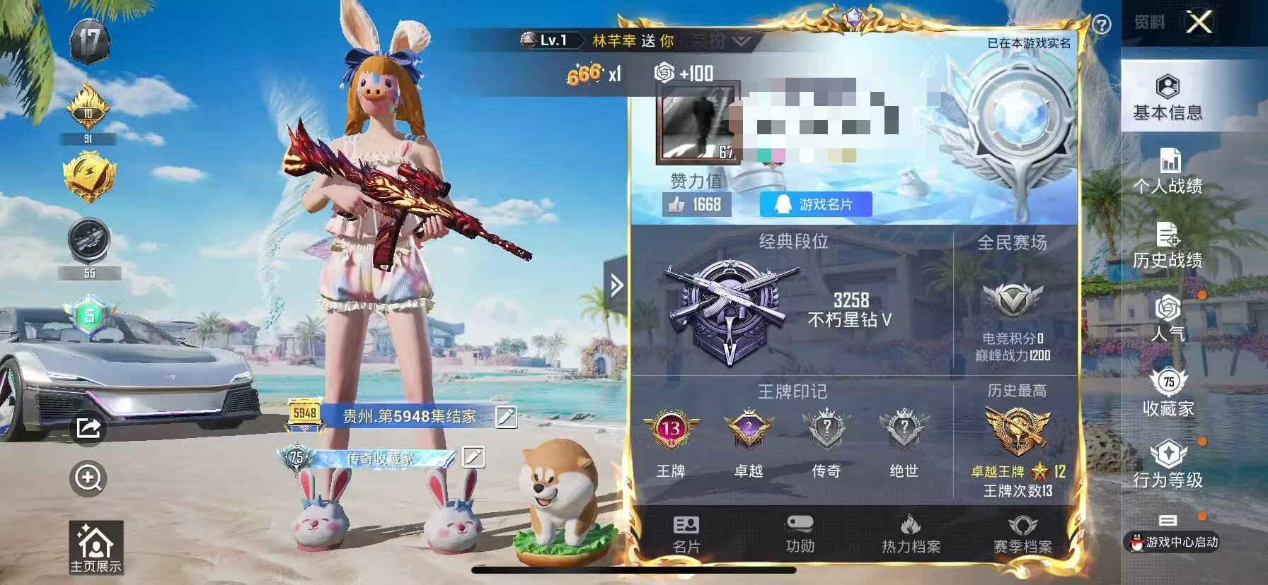 HPSJ3287277和平精英账号详情图2