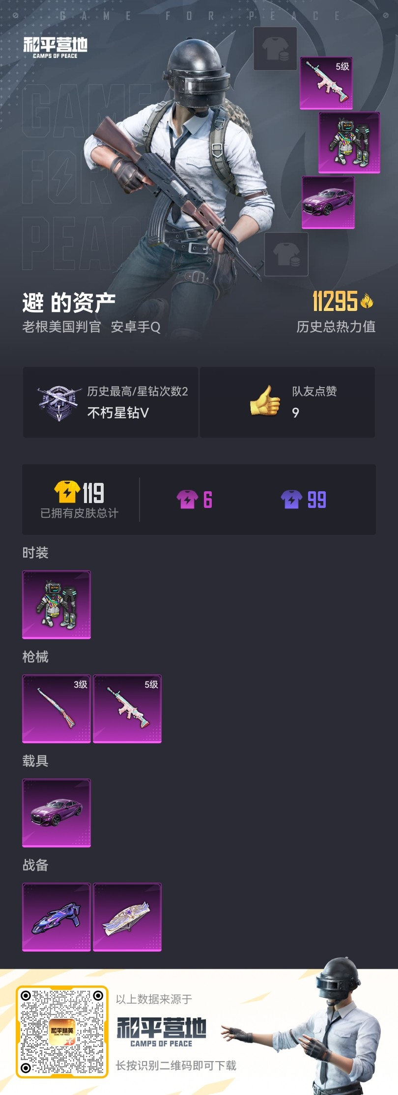 HPSJ3287391和平精英账号详情图3