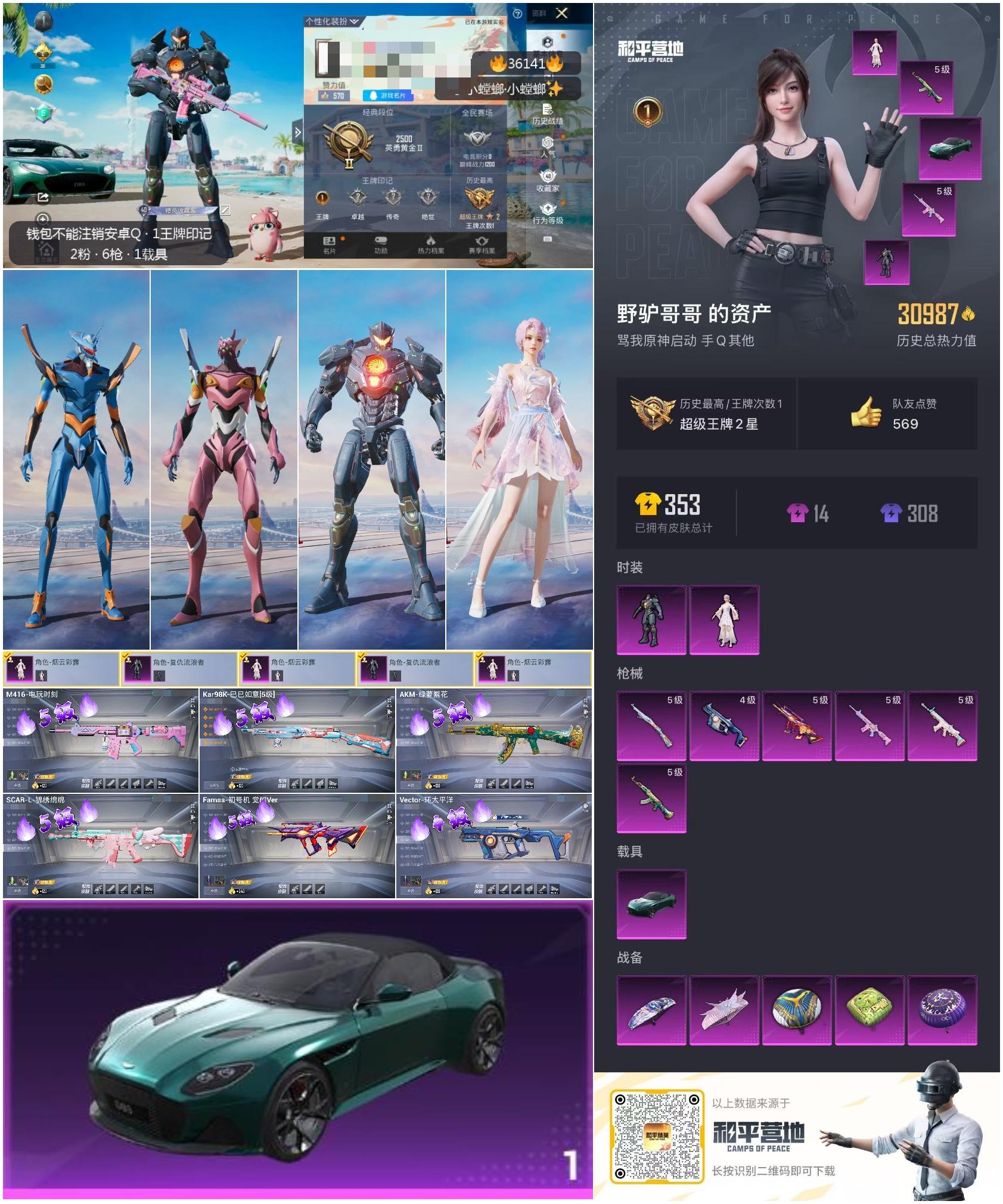 HPSJ3287153和平精英账号详情图3