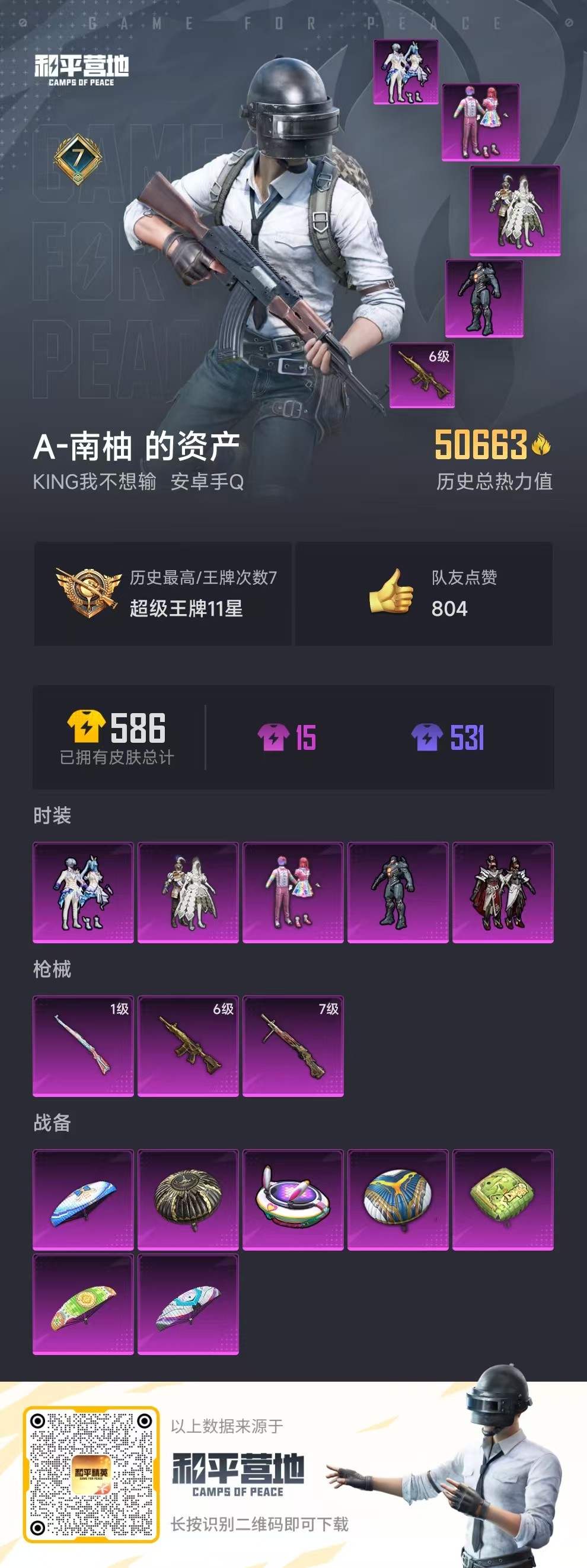 HPSJ3288362和平精英账号详情图3