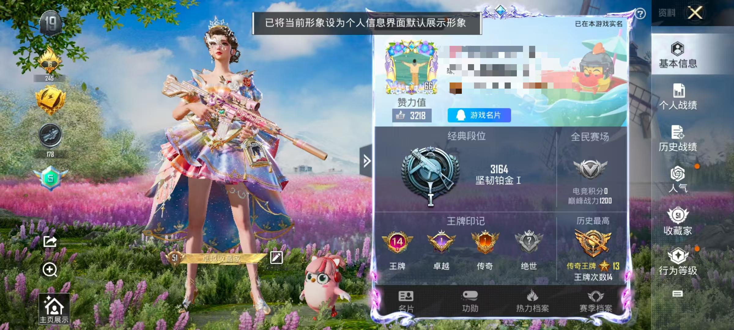 HPSJ3288500和平精英账号详情图4