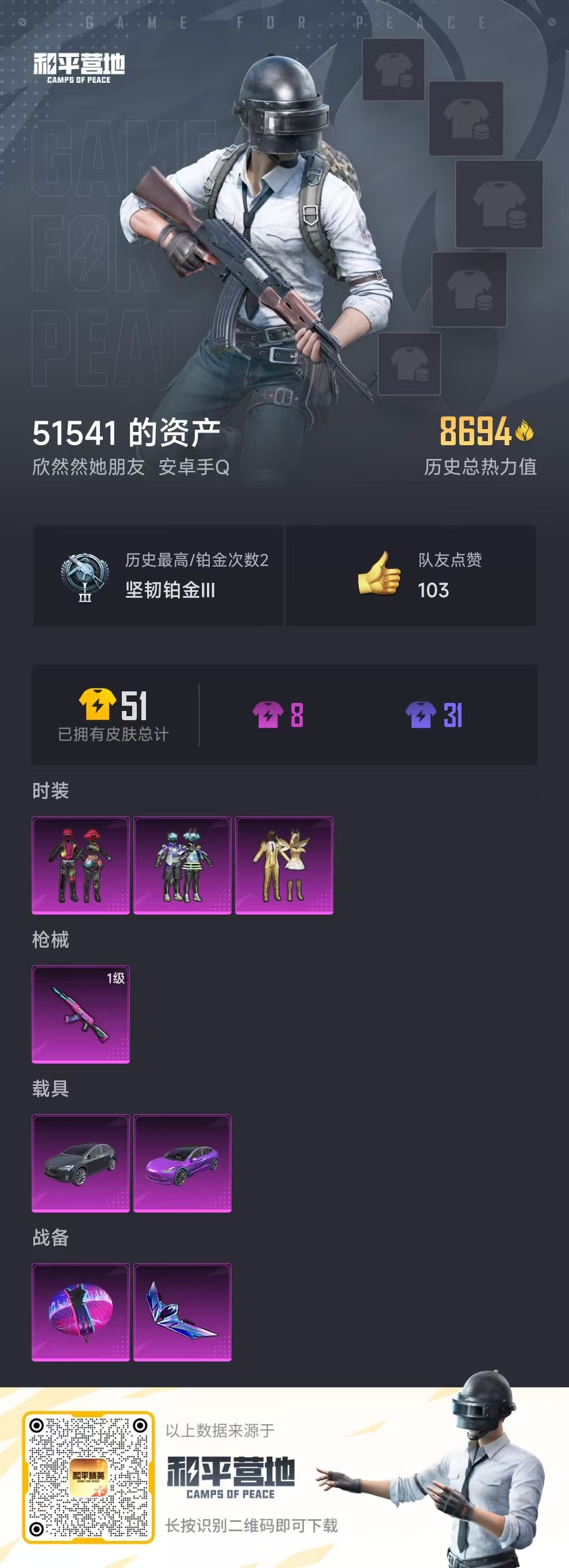 HPSJ3288432和平精英账号详情图3 HPSJ3288432和平精英账号详情图3