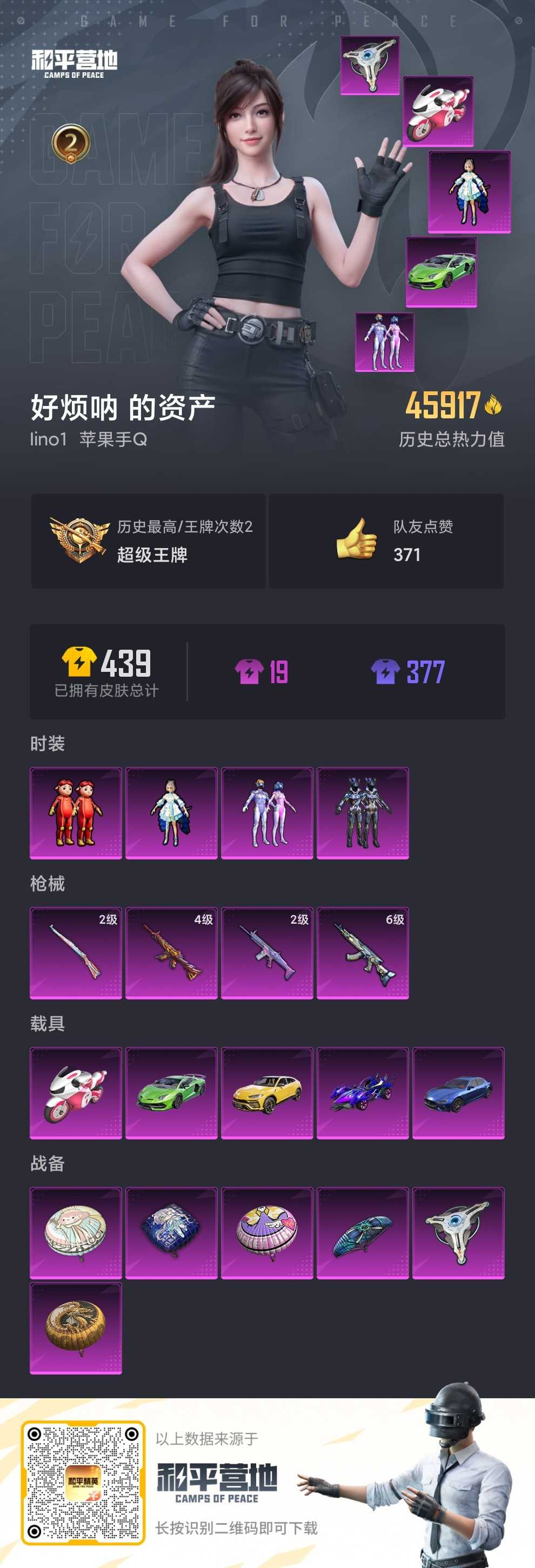 HPSJ3288346和平精英账号详情图4