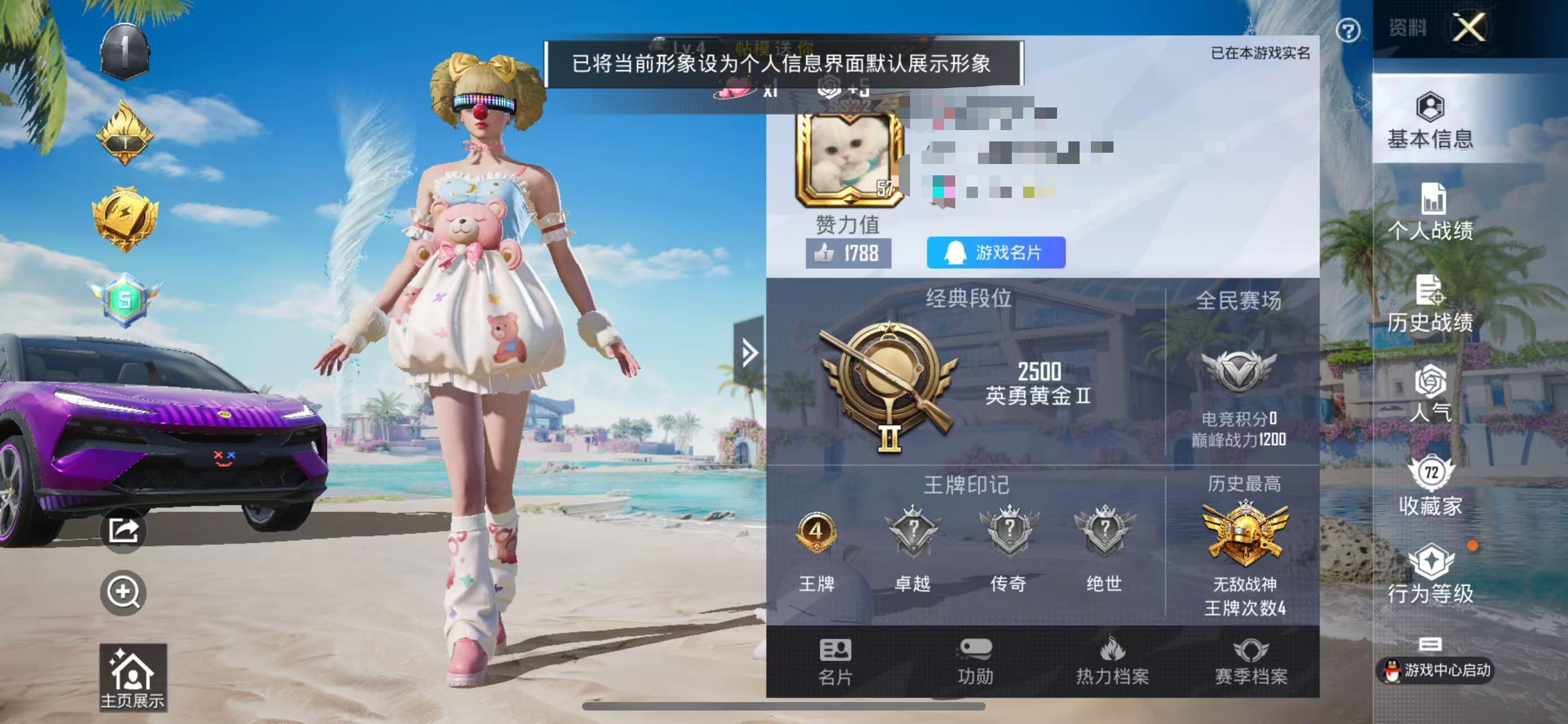 HPSJ3288728和平精英账号详情图2 HPSJ3288728和平精英账号详情图2
