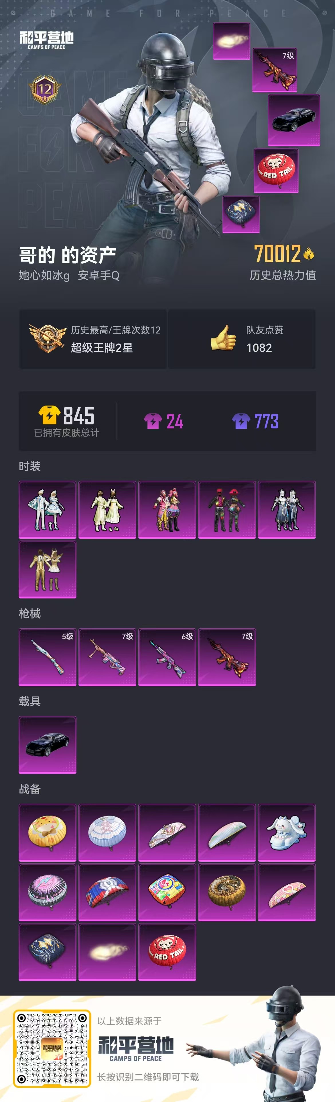 HPSJ3288873和平精英账号详情图3 HPSJ3288873和平精英账号详情图3