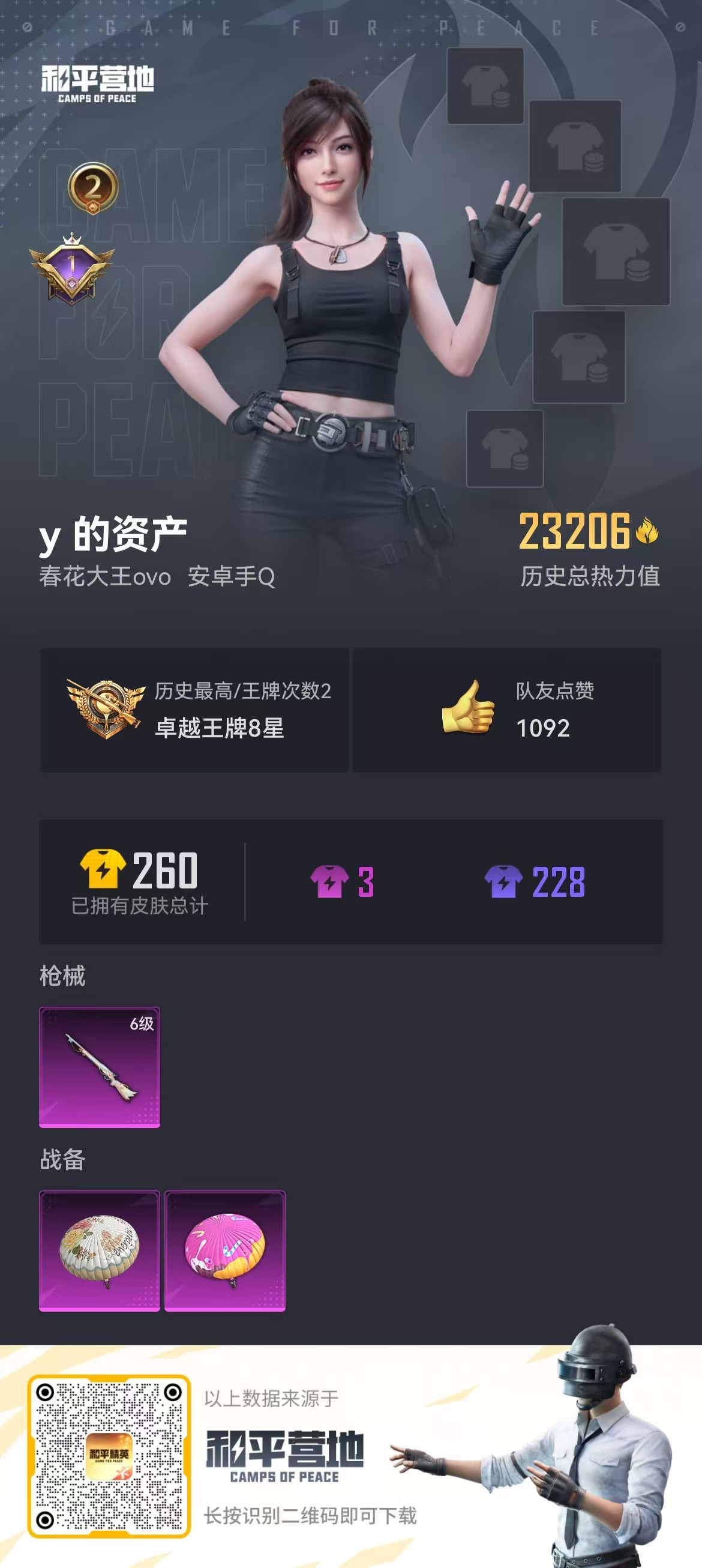 HPSJ3288751和平精英账号详情图3