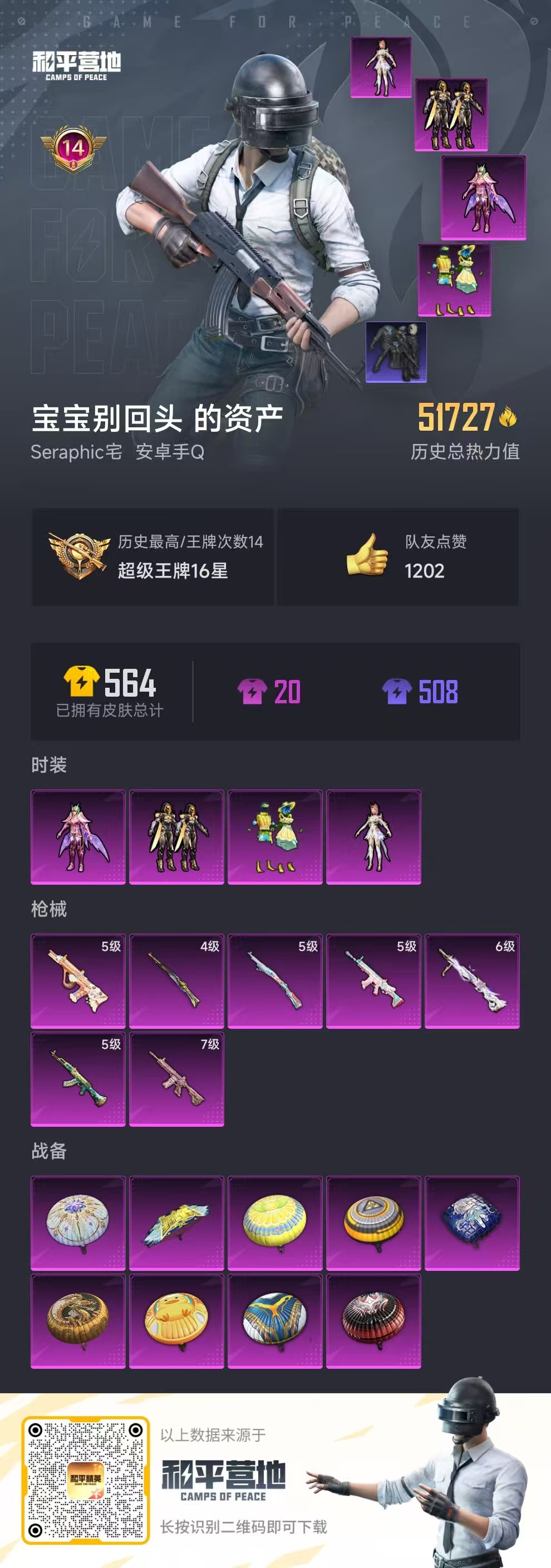 HPSJ3289005和平精英账号详情图3