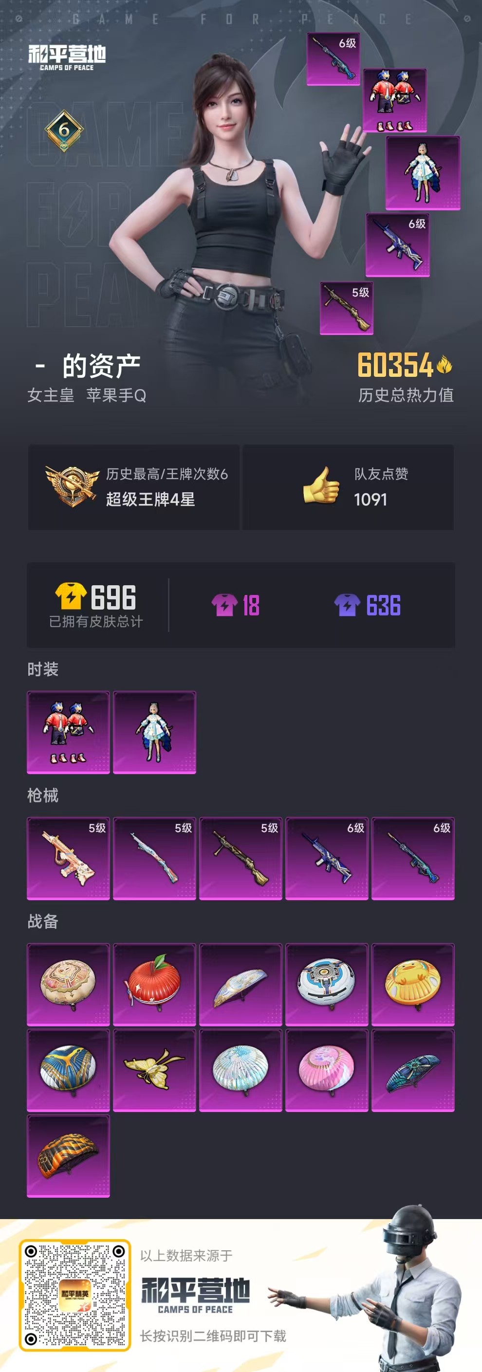 HPSJ3288745和平精英账号详情图3