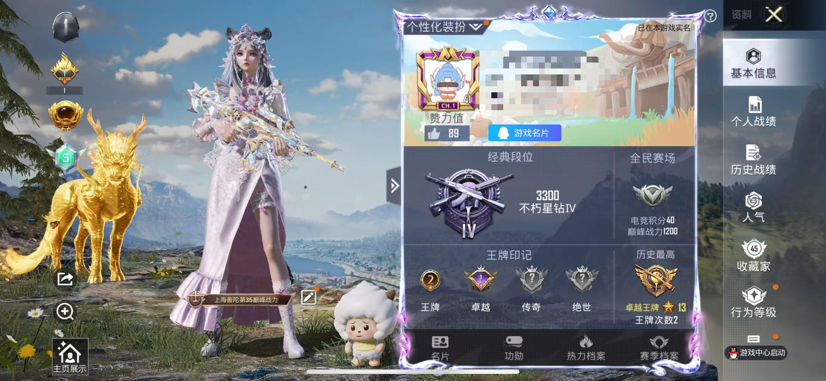 HPSJ3288767和平精英账号详情图2