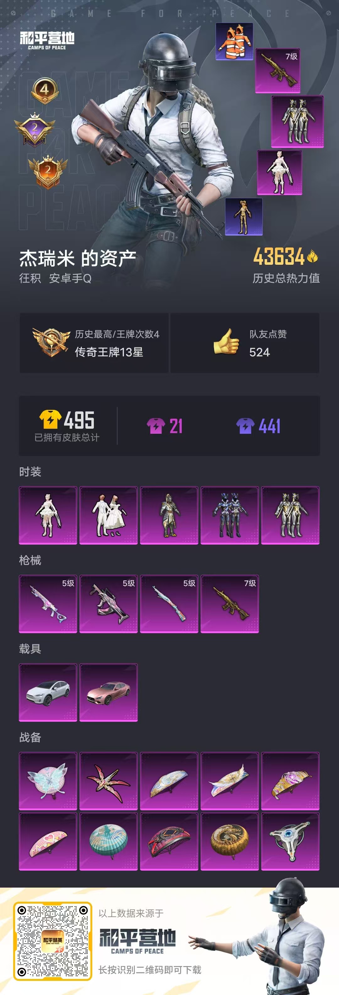 HPSJ3289003和平精英账号详情图3 HPSJ3289003和平精英账号详情图3