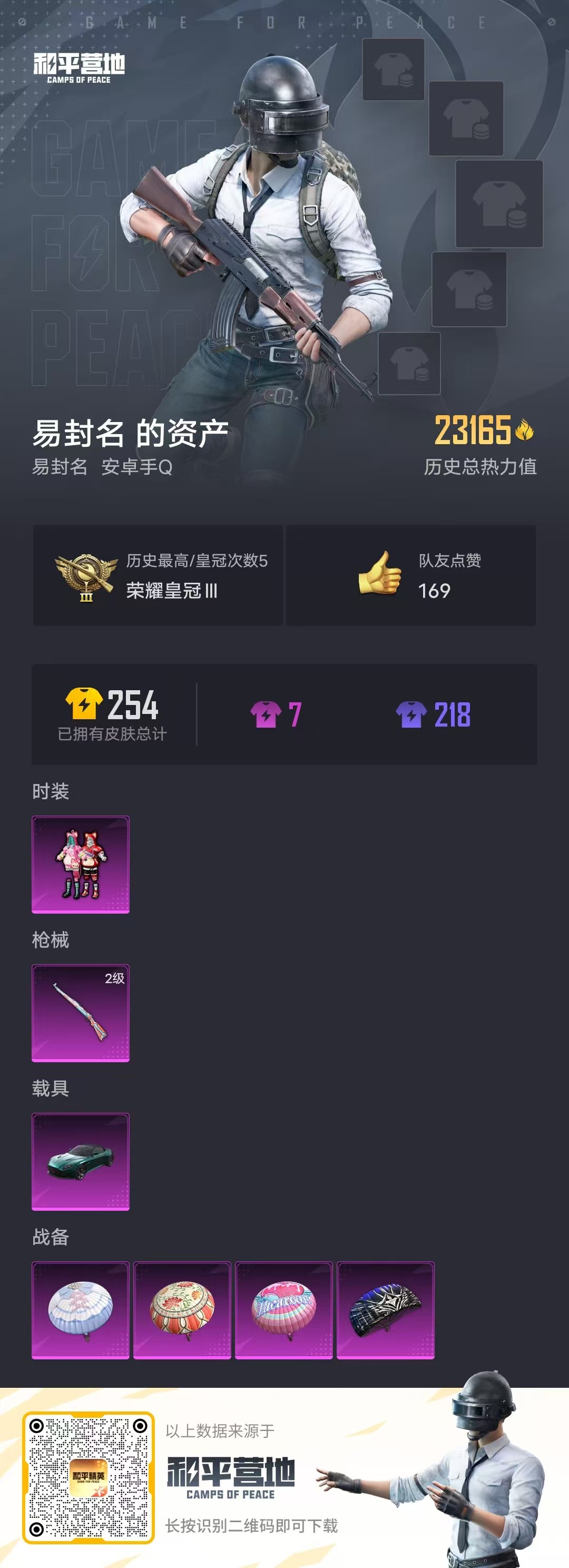 HPSJ3290030和平精英账号详情图4 HPSJ3290030和平精英账号详情图4