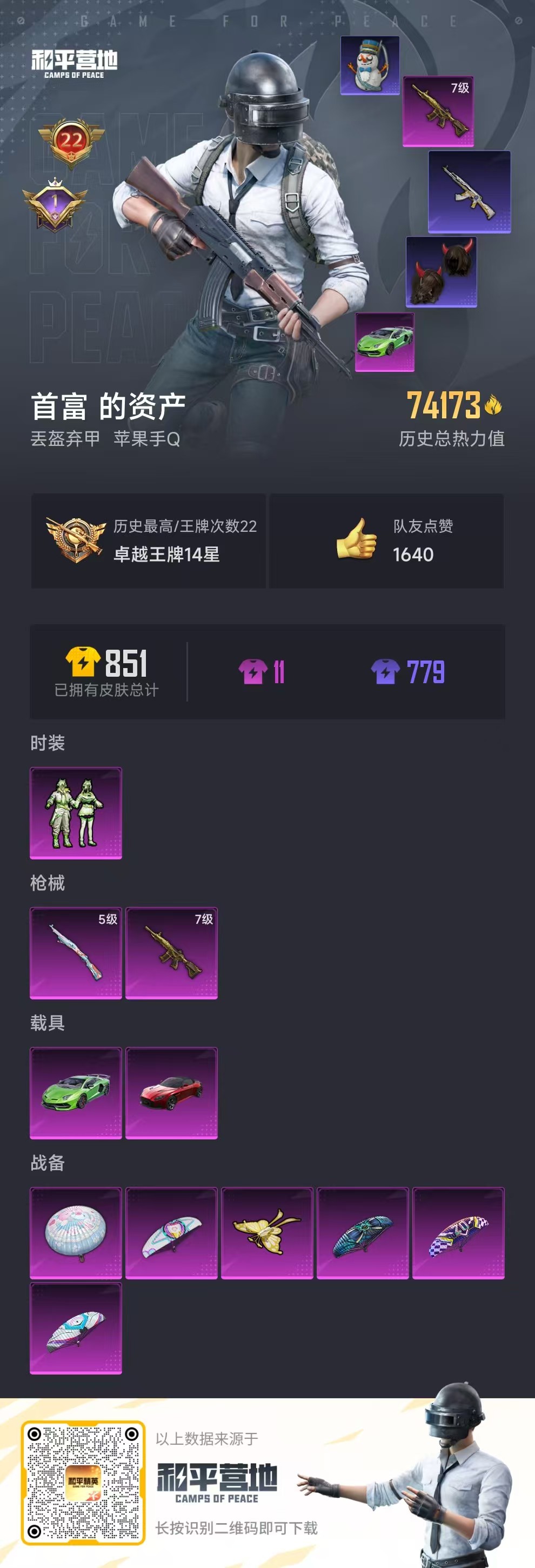 HPSJ3290062和平精英账号详情图3 HPSJ3290062和平精英账号详情图3