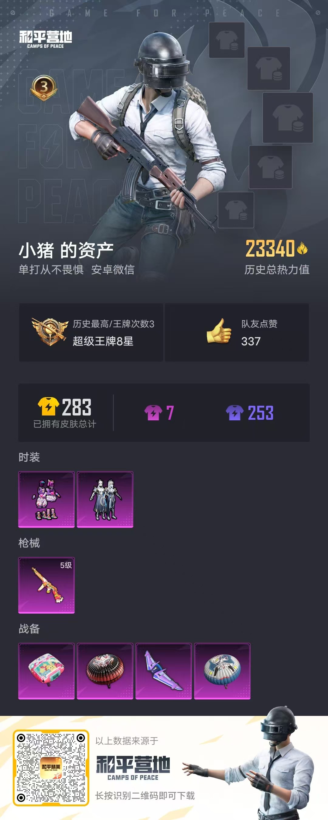 HPSJ3290135和平精英账号详情图3 HPSJ3290135和平精英账号详情图3