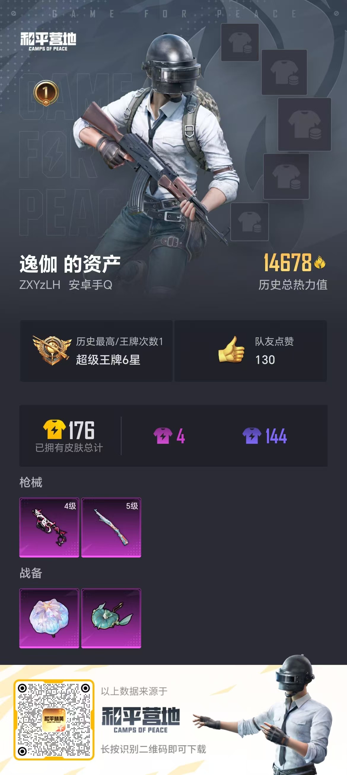 HPSJ3290051和平精英账号详情图3
