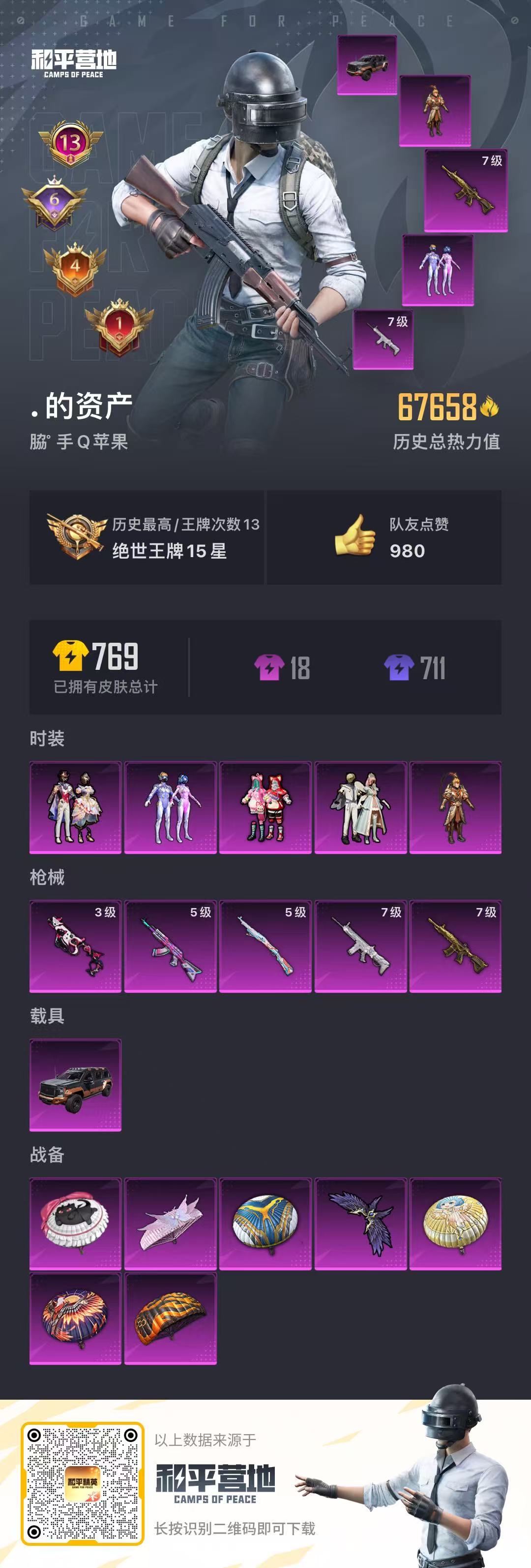 HPSJ3290119和平精英账号详情图4 HPSJ3290119和平精英账号详情图4