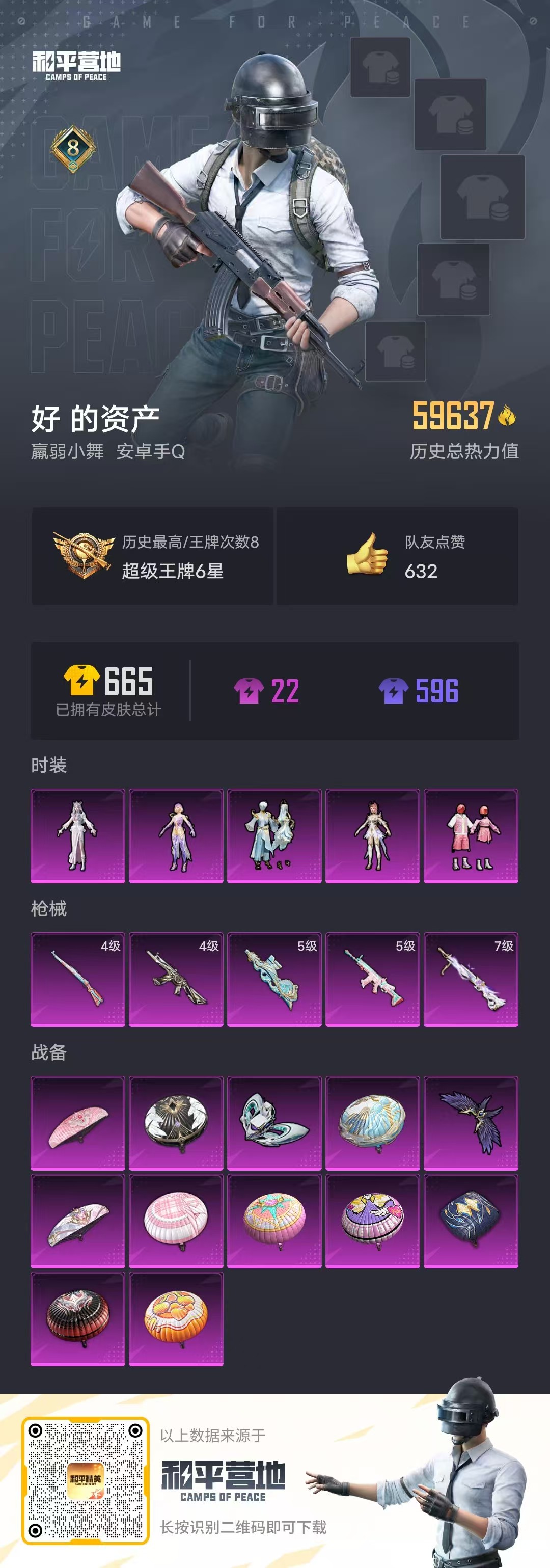 HPSJ3290142和平精英账号详情图4