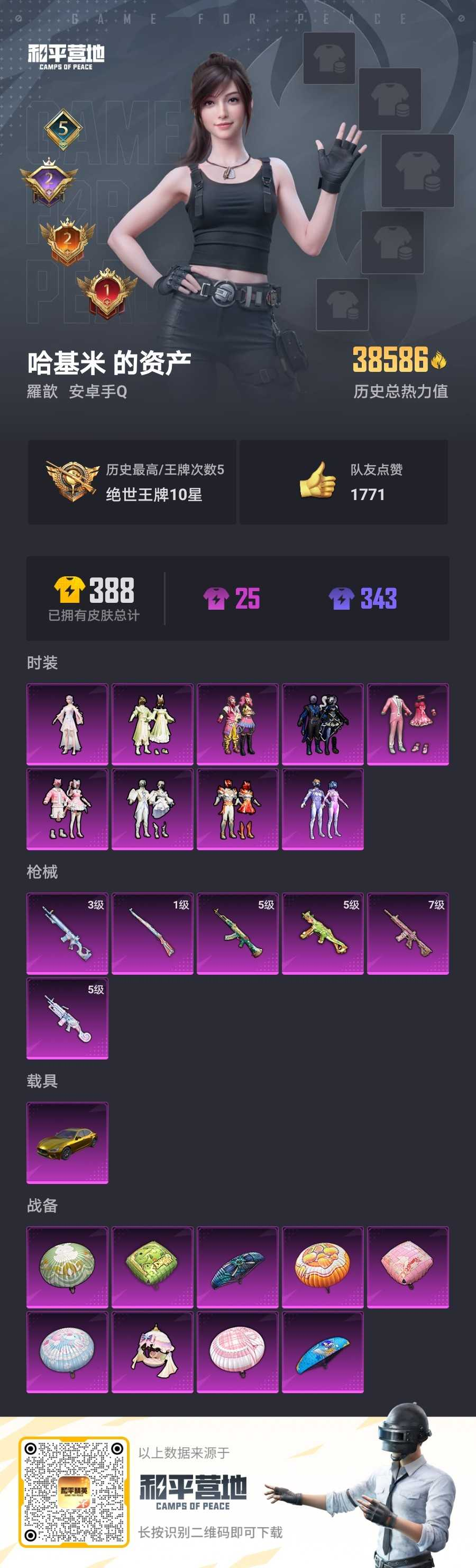 HPSJ3291169和平精英账号详情图2 HPSJ3291169和平精英账号详情图2