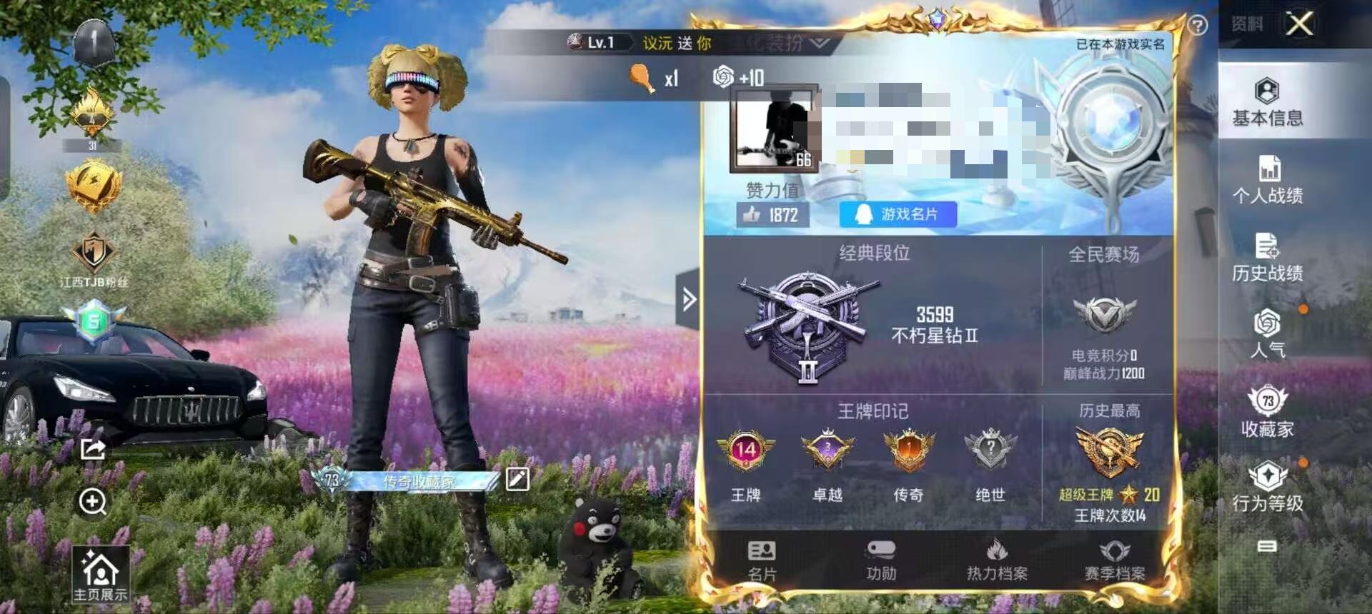 HPSJ3291322和平精英账号详情图4