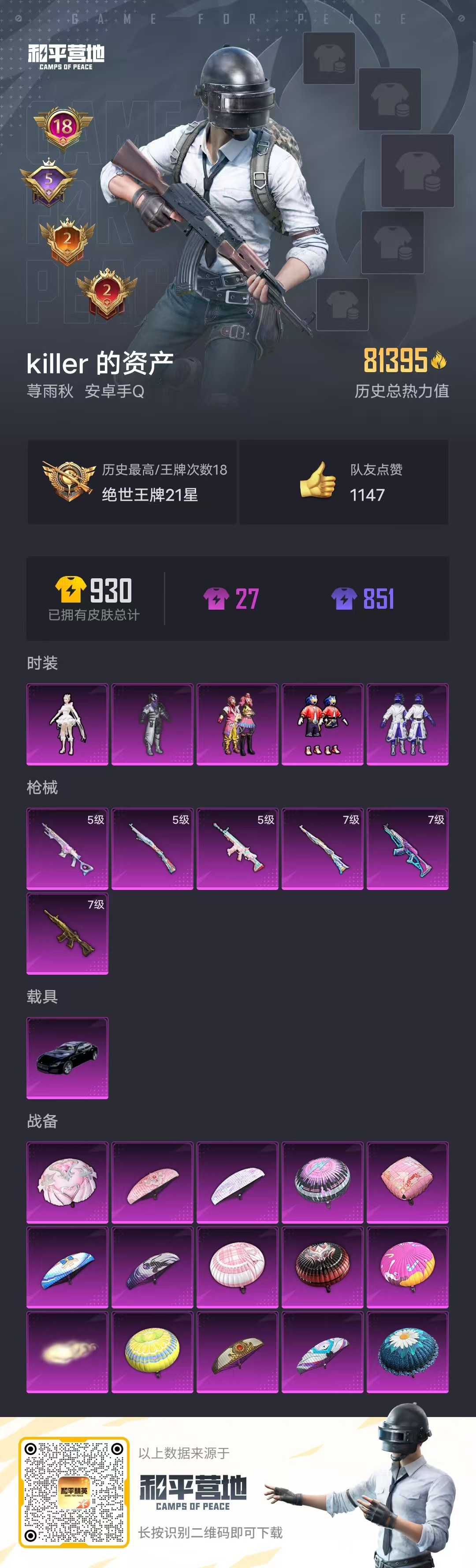 HPSJ3291464和平精英账号详情图4 HPSJ3291464和平精英账号详情图4