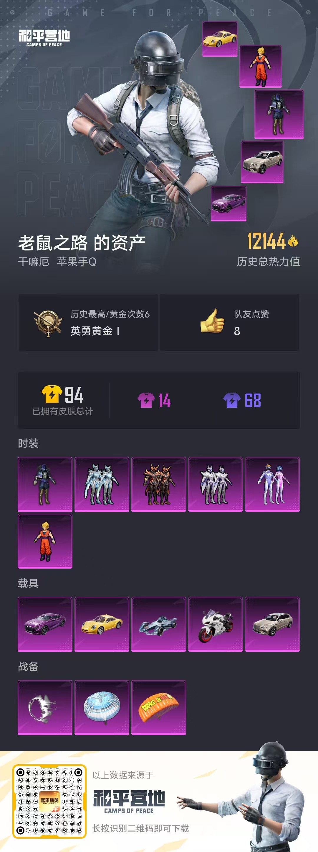 HPSJ3291252和平精英账号详情图4 HPSJ3291252和平精英账号详情图4