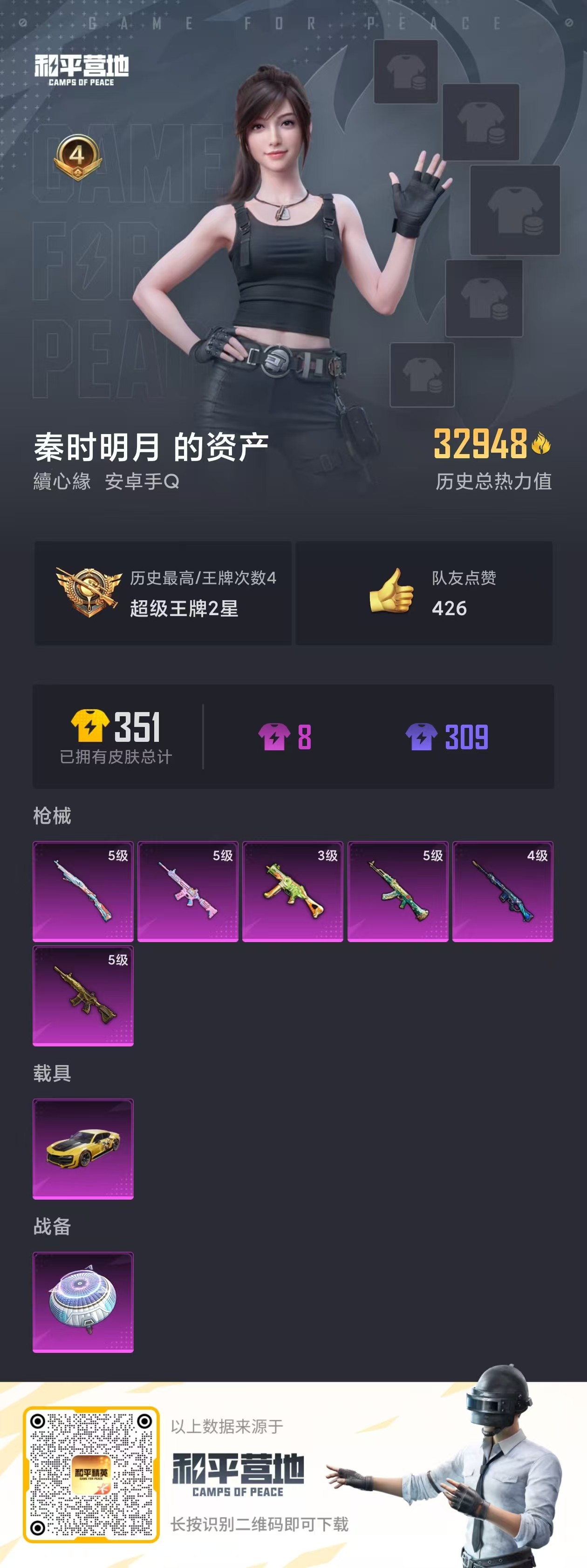 HPSJ3291155和平精英账号详情图3 HPSJ3291155和平精英账号详情图3