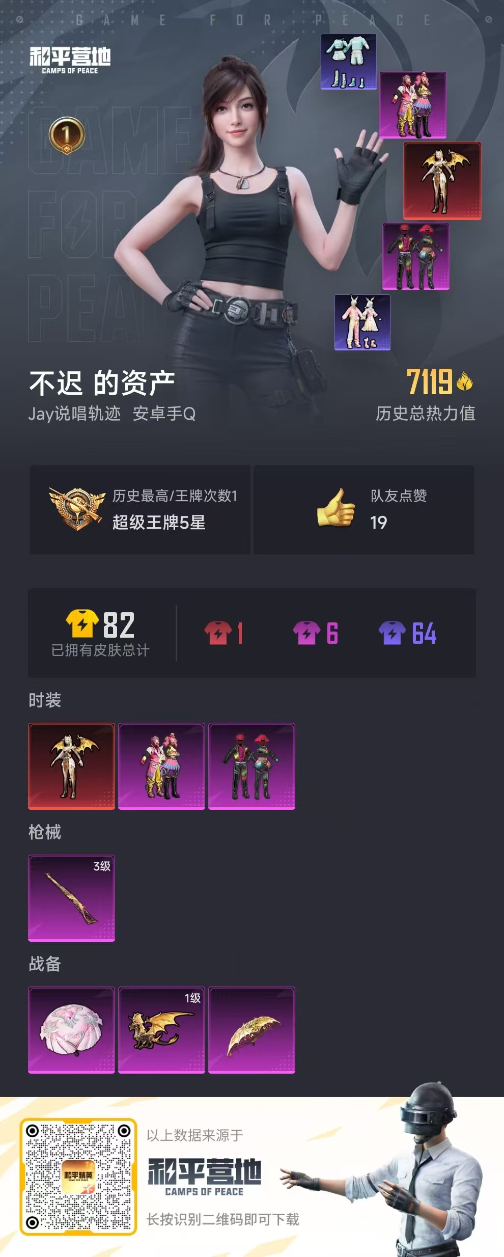 HPSJ3292823和平精英账号详情图3