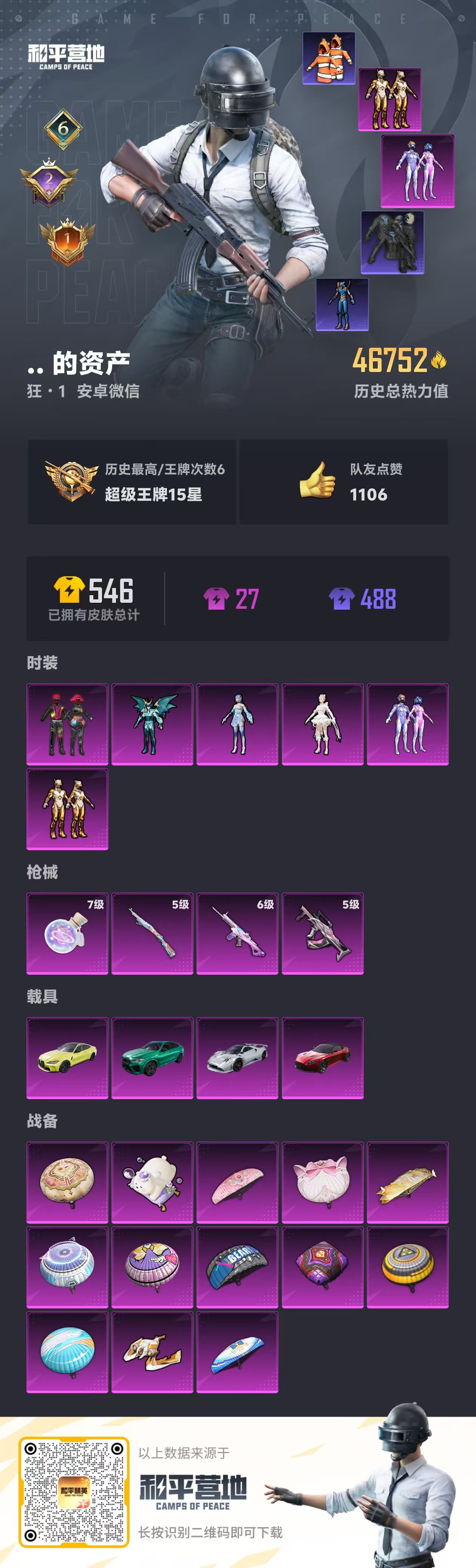 HPSJ3292885和平精英账号详情图4 HPSJ3292885和平精英账号详情图4
