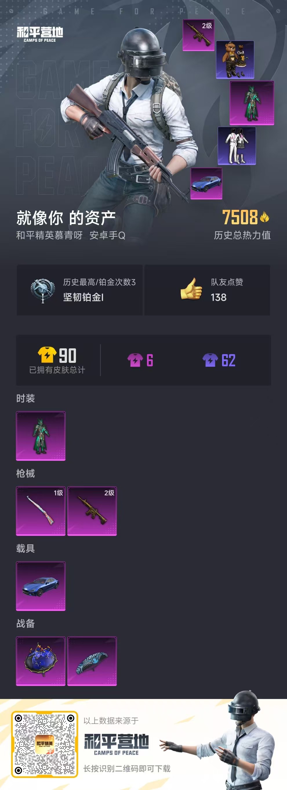 HPSJ3293666和平精英账号详情图3 HPSJ3293666和平精英账号详情图3
