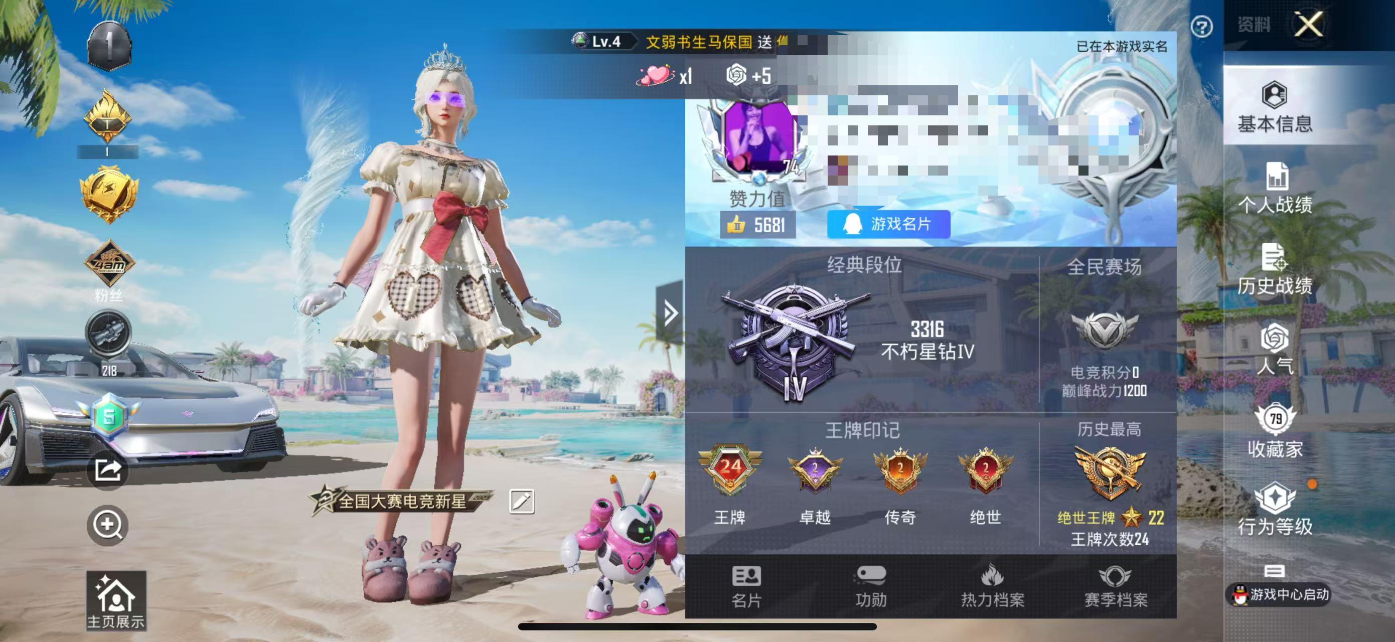 HPSJ3293256和平精英账号详情图2