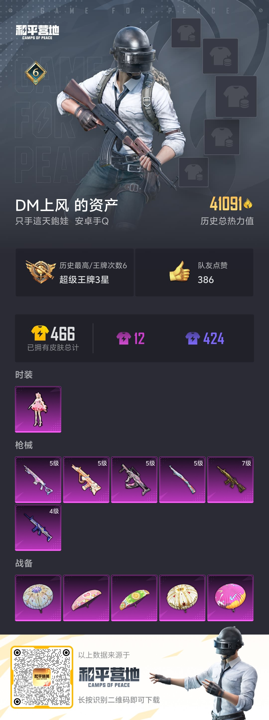 HPSJ3294650和平精英账号详情图7