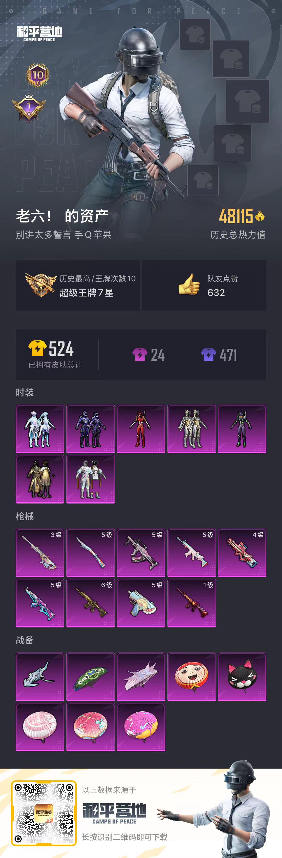 HPSJ3294707和平精英账号详情图4 HPSJ3294707和平精英账号详情图4