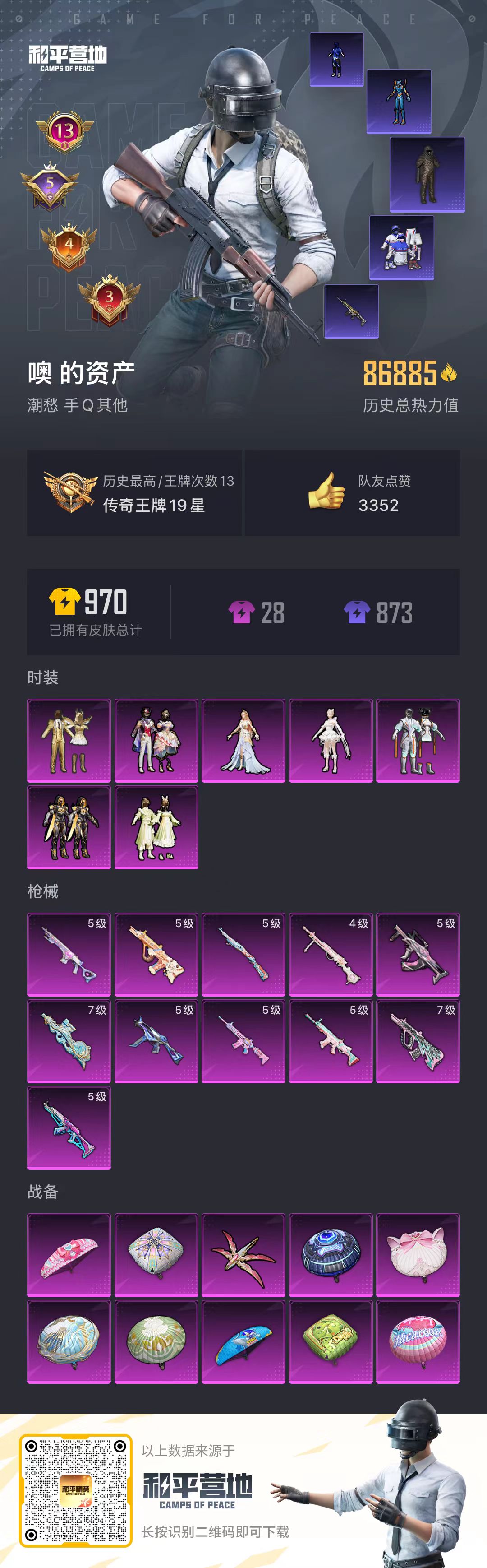 HPSJ3294537和平精英账号详情图2