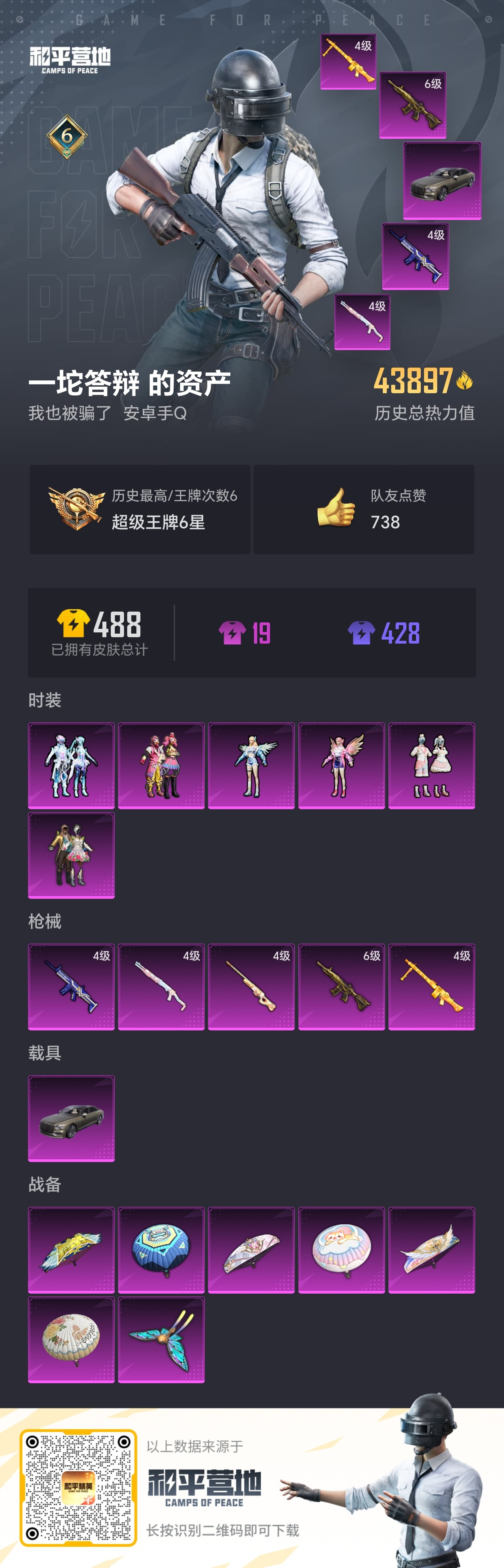 HPSJ3295395和平精英账号详情图4 HPSJ3295395和平精英账号详情图4