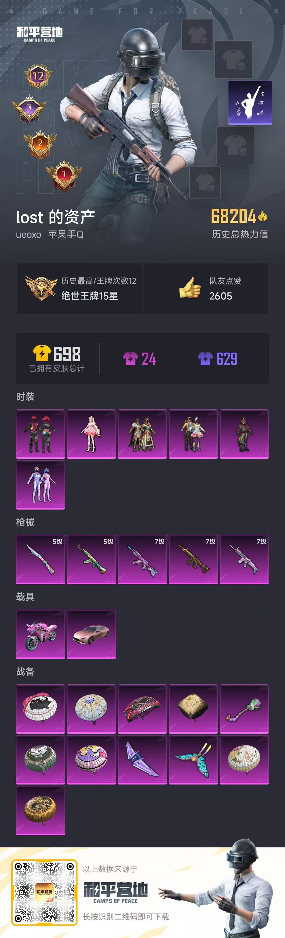 HPSJ3295571和平精英账号详情图3 HPSJ3295571和平精英账号详情图3