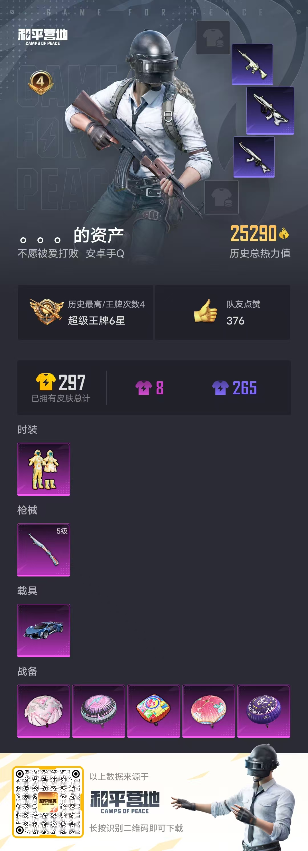 HPSJ3295412和平精英账号详情图3 HPSJ3295412和平精英账号详情图3