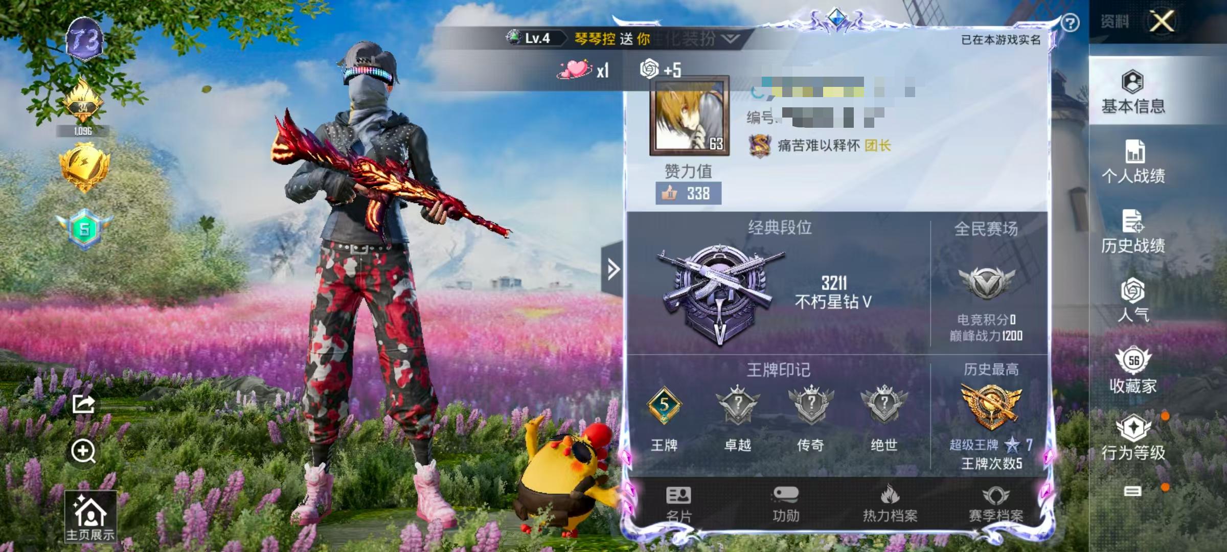 HPSJ3295574和平精英账号详情图2