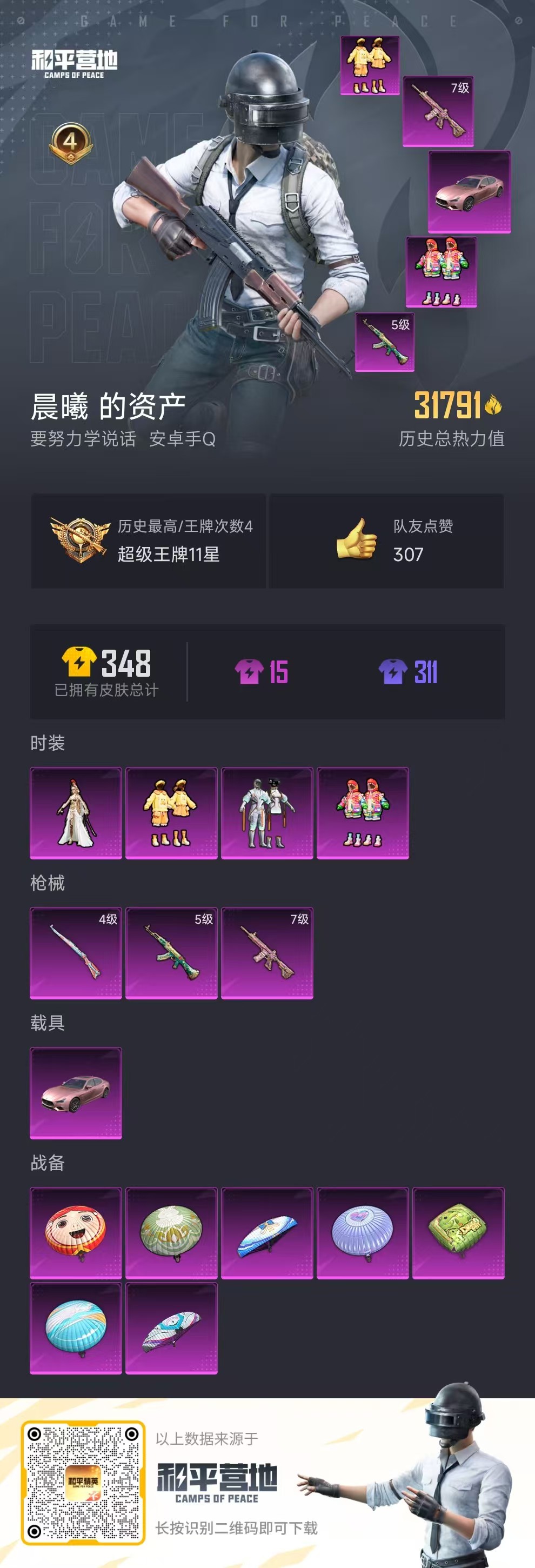 HPSJ3296739和平精英账号详情图3 HPSJ3296739和平精英账号详情图3