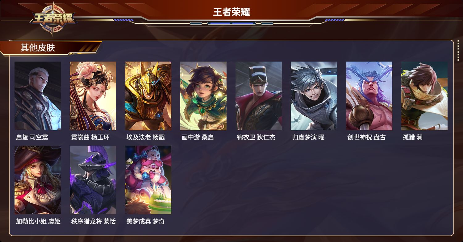 WZMK3234386王者荣耀账号详情图4