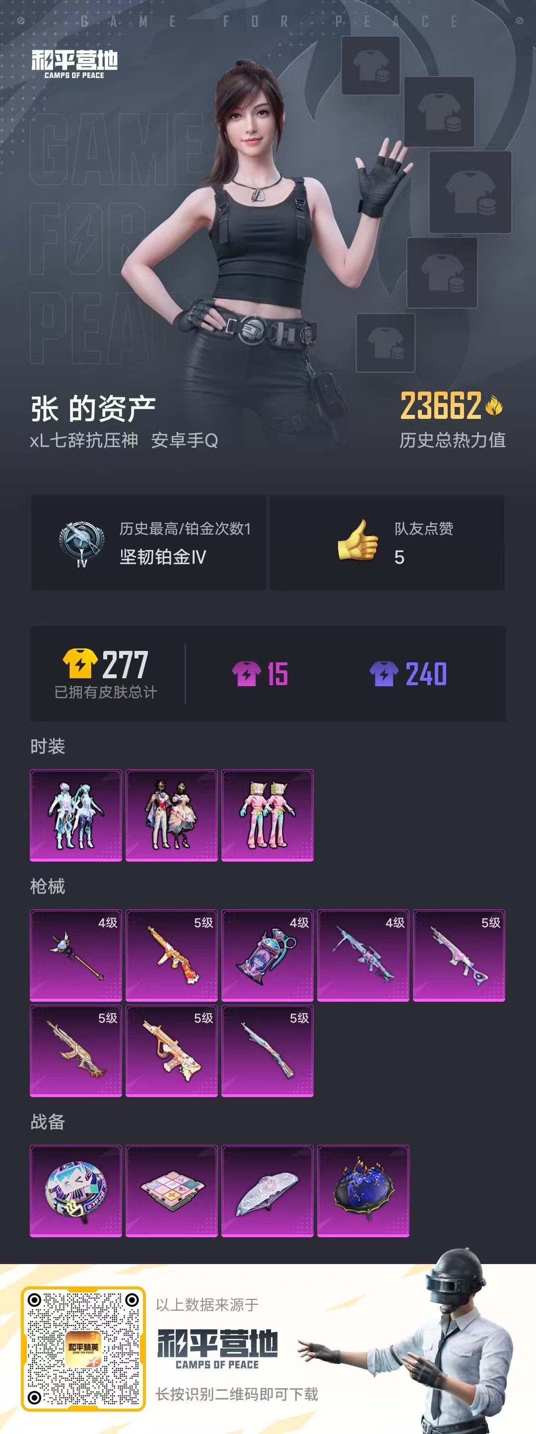 HPSJ3306621和平精英账号详情图4