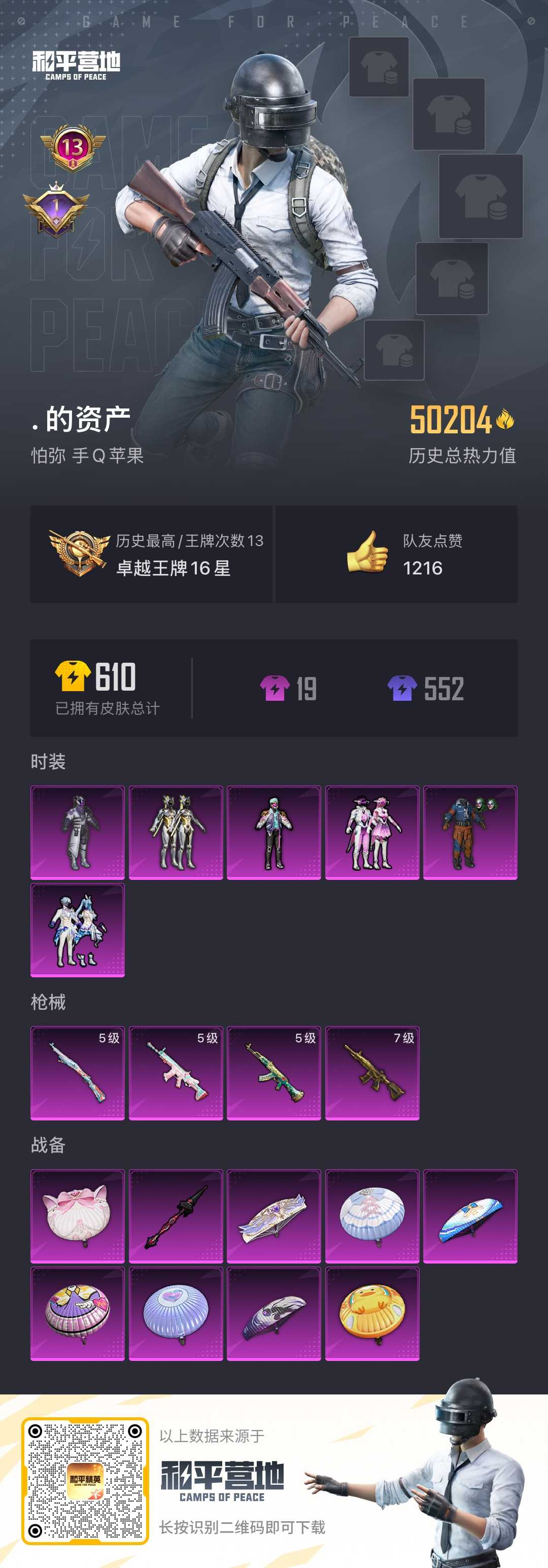 HPSJ3307375和平精英账号详情图4