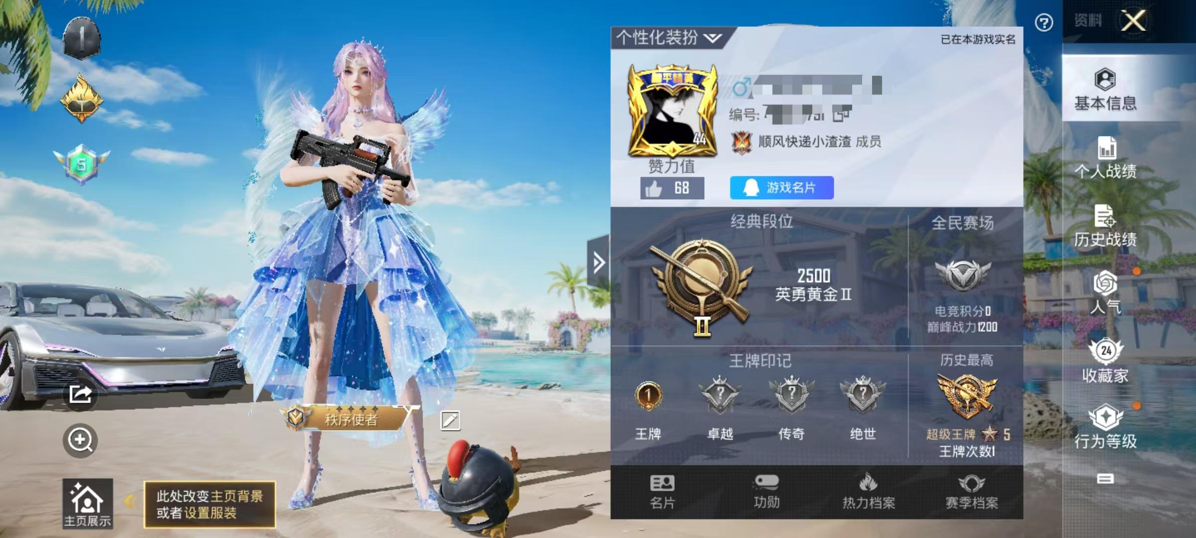 HPSJ3307388和平精英账号详情图2