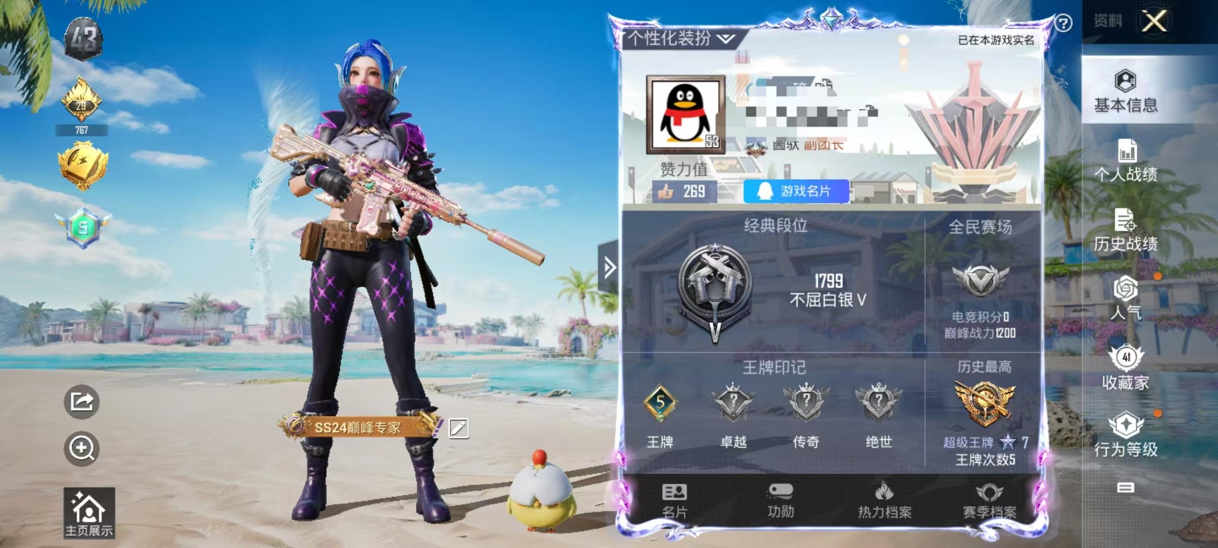 HPSJ3307391和平精英账号详情图2