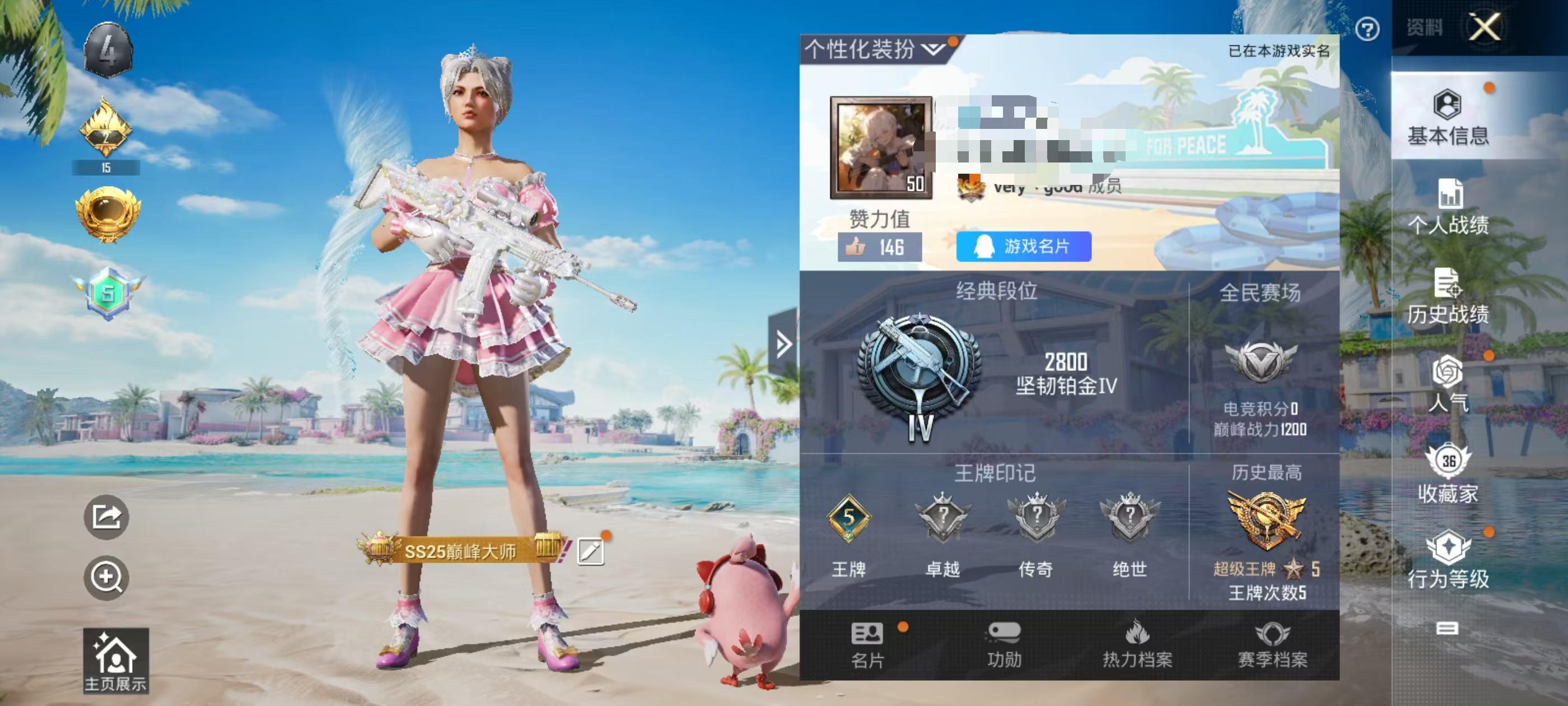 HPSJ3307947和平精英账号详情图2
