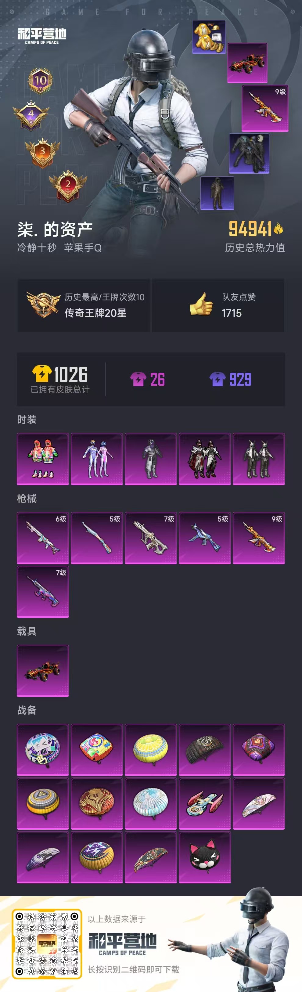 HPSJ3308029和平精英账号详情图3