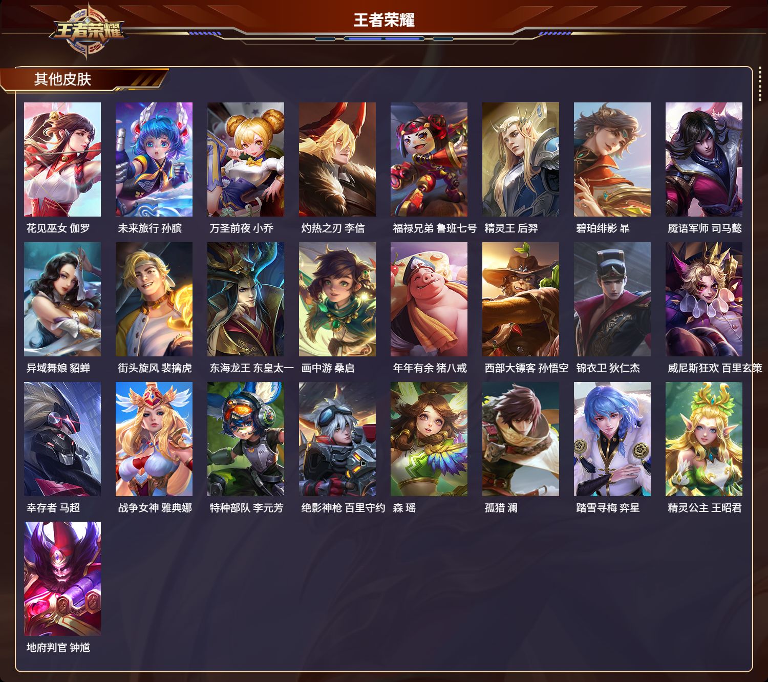 WZMK3236670王者荣耀账号详情图4