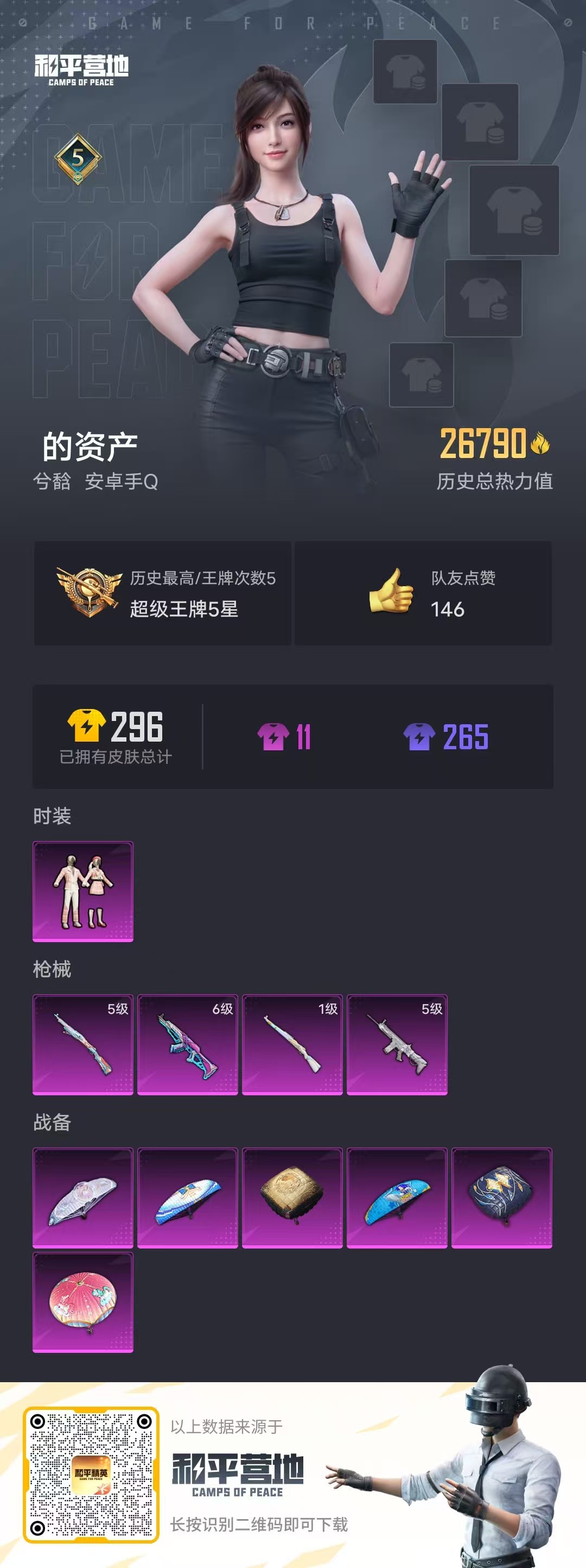HPSJ3307947和平精英账号详情图3