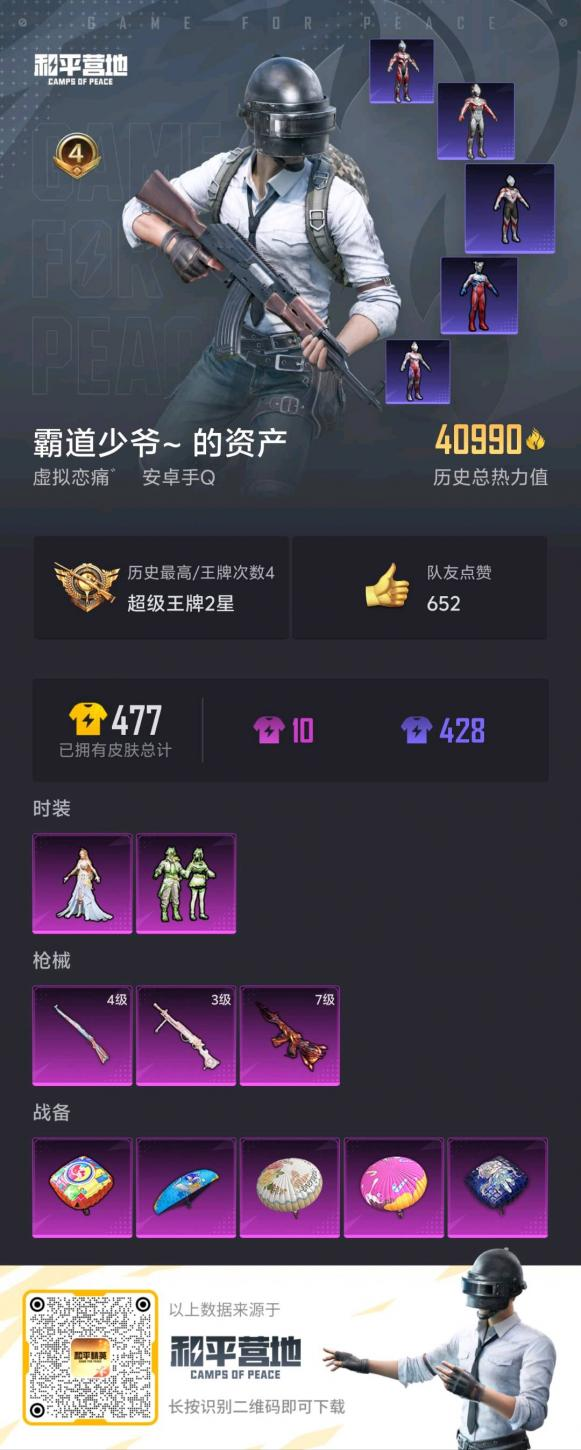 HPSJ3308618和平精英账号详情图4